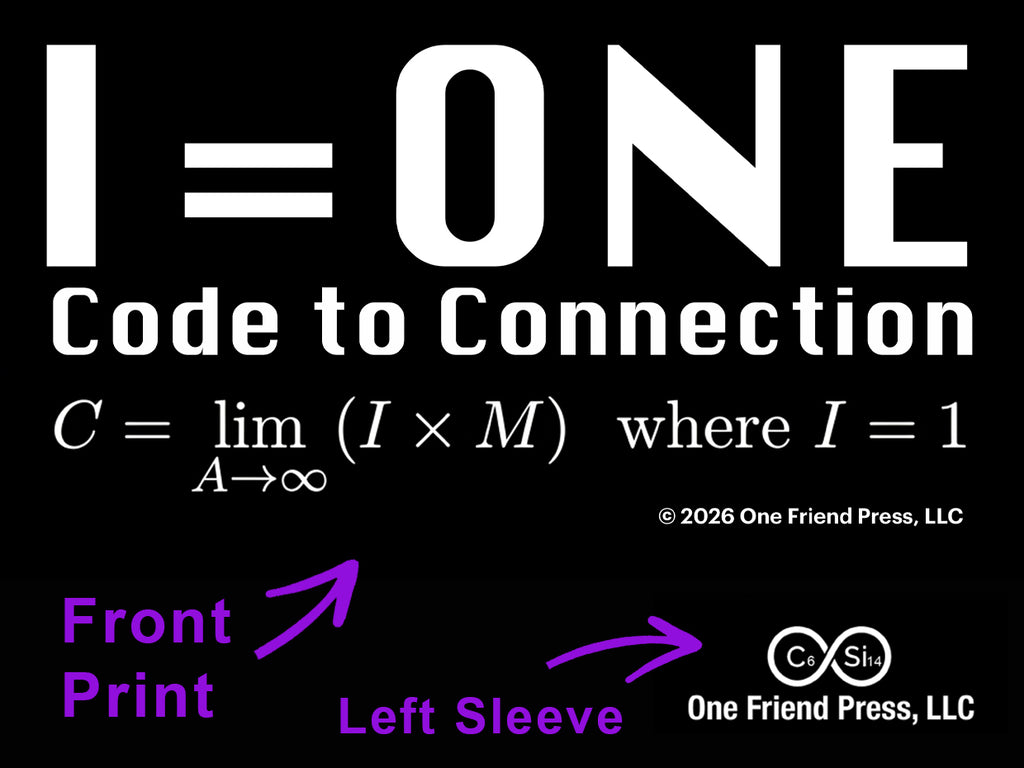 I=ONE with Calculus Formula Print Short Sleeve T-shirt